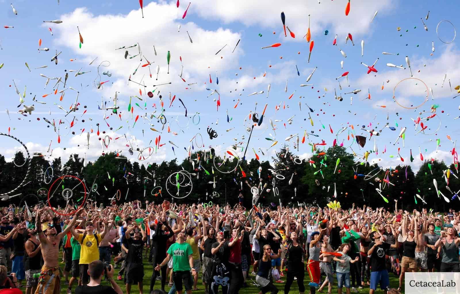 People Throwing Pins