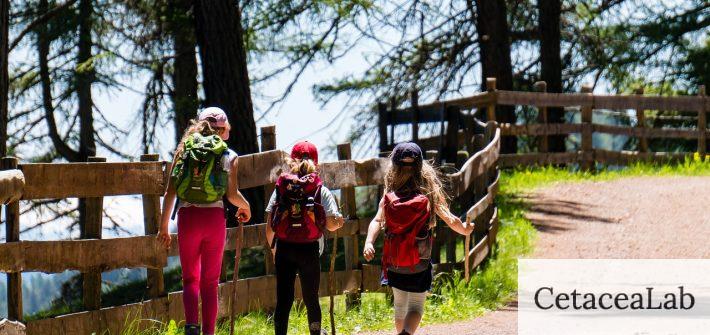 children, girl, hiking