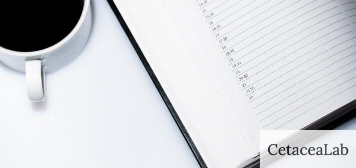 agenda, appointment calendar, coffee
