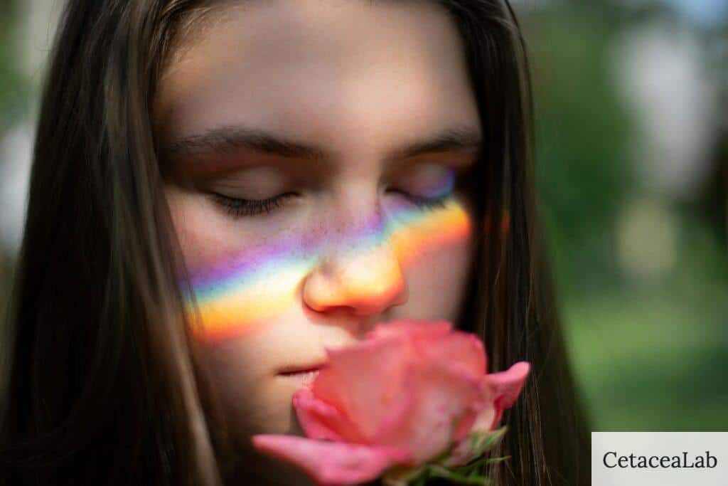 oler una flor