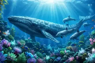orcas nadando mostrando estrés fisiológico